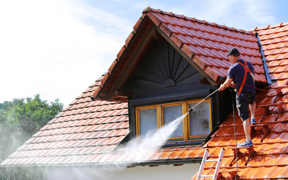 high pressure roof cleaning banner